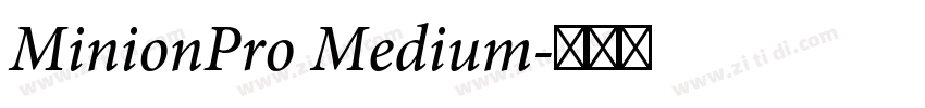 MinionPro Medium字体转换